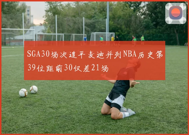 SGA30场次追平麦迪并列NBA历史第39位距前30仅差21场